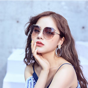 Phụ nữ kính mát không vành bảo vệ khỏi tia UV hợp kim Kính râm cho cô gái