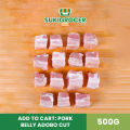Pork Belly Adobo Cut 500G. 