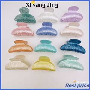 XYJ Flash Sale Home Clip tóc cổ điển cho cô gái Claw Clip mới bằng đá cẩm thạch kết cấu barrette cá mập clip cho phụ nữ tóc phụ kiện