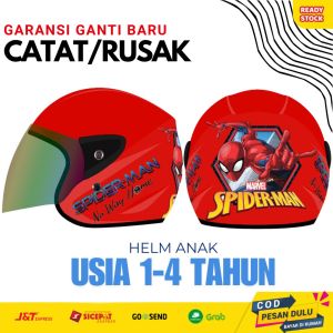Helm KOP Anak SNI Half Face Karakter Usia 2-5 Tahun