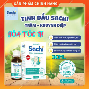 (HỏaTốc1h) Tinh dầu Tràm Khuynh Diệp nguyên chất cho bé SACHI chai 30ml hết đau bụng khó tiêu cảm mạo sổ mũi