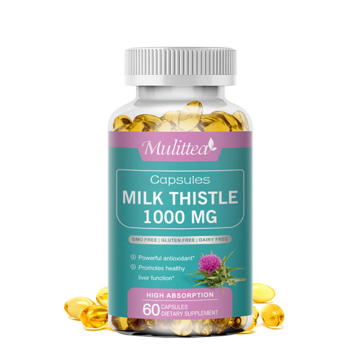 Liver Cleanse Detox & Repair Formula Herbal Liver Support Supplement with Milk Thistle