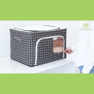 Túi Đựng Quần Áo Khung Thép Đa Dạng Màu Sắc- Vải PVC trong suốt Gấp gọn tiện lợi bảo quản quần áo dễ dàng
