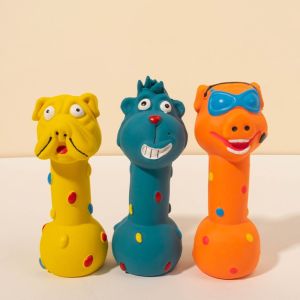 ER52858 Soft Dog Squeaky Toys Cartoon Non-Toxic Pet Chew Toys Pig Bite Resistant Squeeze Sound Toy Small Medium Dogs