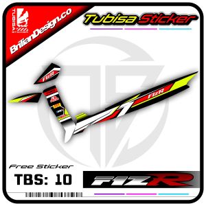 Sticker Striping List Variasi Yamaha Fiz R - Stiker Striping Motor Fiz R Motif Racing. TBS.10