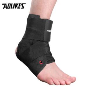 AOLIKES 1PCS Ankle Brace Support Sports Adjustable Lace Up Ankle Stabilizer Straps for Sprained Foot Compression Socks Sleeve