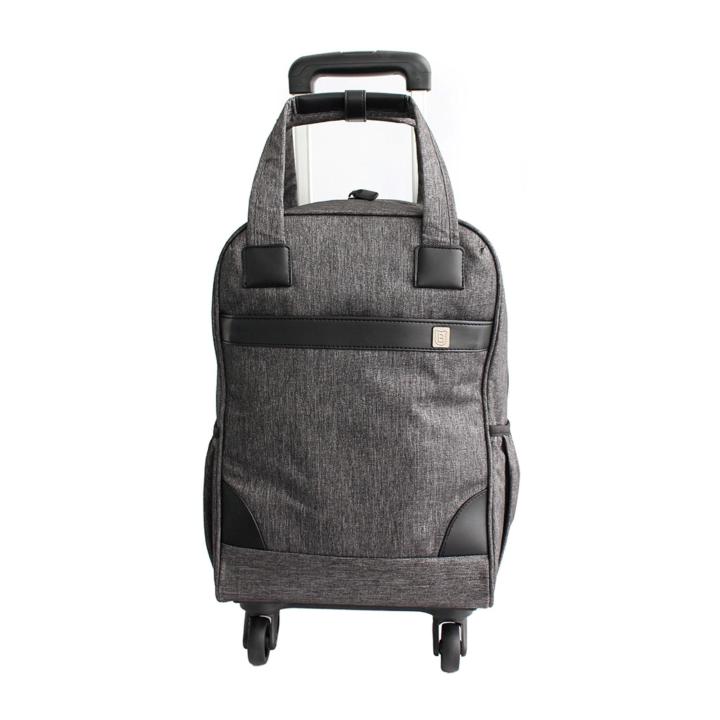 Barry Smith 18 Laptop Trolley Bag Grey Lazada