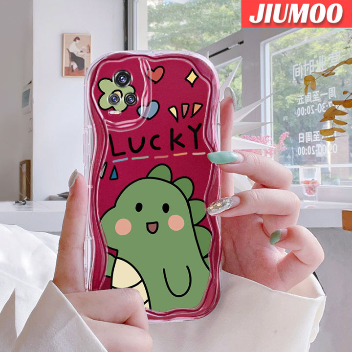 JIUMOO Casing For VIVO S7 V20 Pro V15 Pro Case Cartoon Lucky Dinosaur ...