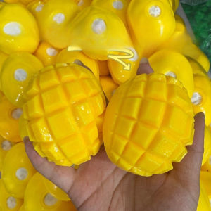 Mango Squishy Crunchy Stress Ball Squeeze Fidget Toy Handmade Squeeze Ball Buttery-Soft Feel Fidget Toy ASMR Sensory Toys for Adults