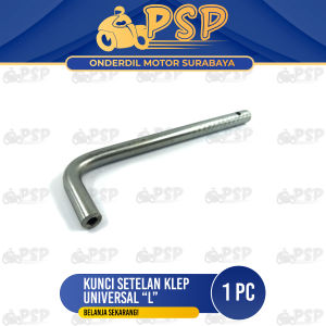 Kunci Setelan Klep Universal Model L - Alat Buka Tutup Pengunci Setel Seting Klep Untuk Segala Motor