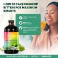 Soursop Bitters Liquid - Organic Herbal Detox with Black Seed, Moringa & Ginger by Serene Herbs - Supports Digestive Wellness & Immune Function - 16 fl oz ​     -fe72164c.. 