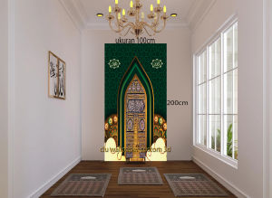 STIKER MIHRAB MUSHOLLA RUMAH KANTOR DLL TEMA ISLAMI / DEKORASI DINDING STIKER MIHRAB MUSHOLLA RUMAH MASJID DLL