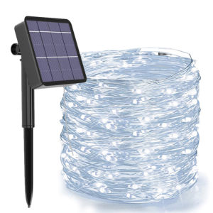 Dây đèn LED 100 /200/300 bóng 7m 12m 22m 32m dùng năng lượng mặt trời không thấm nước trang trí nội thất