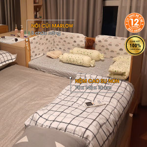 Nôi cũi giường cũi nôi cũi ghép giường nôi cũi em bé nôi cũi cho bé giường cũi Marlow và nệm cao su non