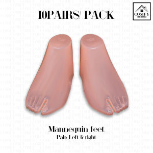 10 Pairs (20pcs Total Left + Right) Female Adult Hollow Feet Mannequin - Flesh Sock Display (COD)