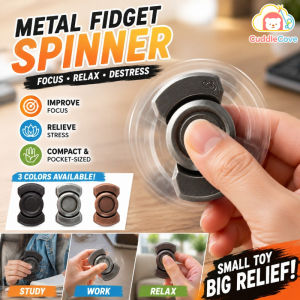 CuddleCove Metal Gyro Fidget Spinner 3 In 1 Click Slider Fingertip EDC Stress Relief Desk Toy