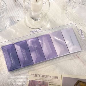 CUNXIN 6Pcs/Set Gradient Color White Out Corrections Tape Japanese 36m Writing Corrector Stationery Creative Error Correction Tools Office Accessorie