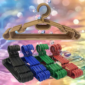 36pcs Plastic Hanger Adult hanger Drying Cloth Hangers 3 Dozen Coat Clothes Hanger Non-breakable (Round)