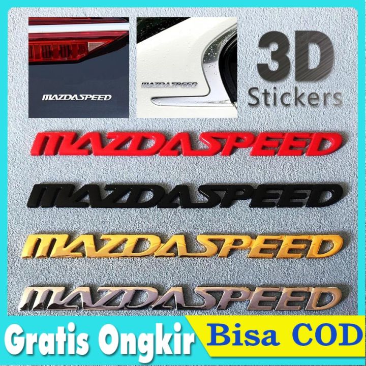 Brushed Aluminium MS MAZDASPEED Car Trunk Badge Rear Decal Emblem 1X