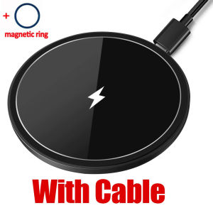 15W Magnetic Wireless Charger For 14 13 12 11 X XR Pro Sumsang Xiaomi Portable Fast Charging Pad