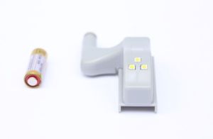 LED Smart Touch Induction Cabinet Light Cupboard Inner Hinge Lamp Sensor Light Night Light for Closet Wardrobe (come with battery)