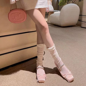 ถุงเท้าน่องของผู้หญิง ถุงเท้าน่องออกแบบเพื่อสวมใส่ถุงเท้าเข่า jk ระบายอากาศในฤดูใบไม้ผลิและฤดูร้อนถุงเท้าขนบาง