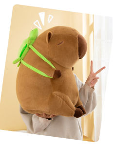 Gấu bông Capybara size lớn 30cm -- 90cm Thú bông Chuột Lang Béo tặng kèm Balo Rùa Gấu Bông Hot Trend