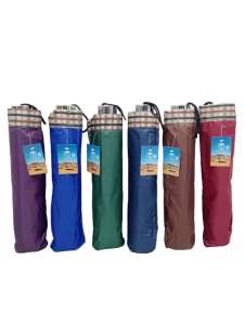 (ELLA SHOP) NEW MANUAL FOLDING COATED 10 RIBS WITH LINING CHECKERED UMBRELLA HIGH QUALITY