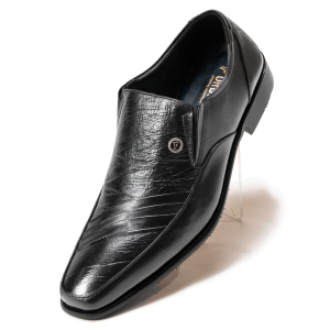 Sepatu Pantofel Pria Formal Slip On Loafers Leather Striscia MD7005