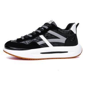Sepatu Sneakers Pria Alpha Grey/Black Sepatu Sneakers Running Sport - D12 LUCKY