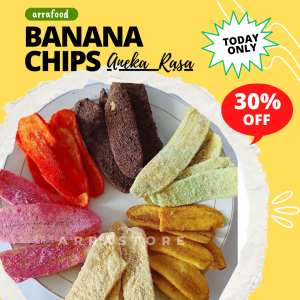 [1 KG] Keripik Pisang khas Lampung kripik pisang kepok Aneka Rasa