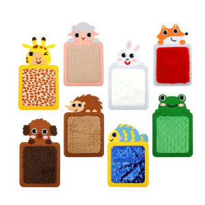 8 Pack Animals Sensory Mats Toys for Kids  Educational Activity Texture Pads For Preschoolers Cognitive TouchChristmas gift