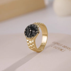 Bestella💗COD Cincin Bentuk Jam Tangan Unik Cincin Berlapis Perak Perhiasan Kreatif