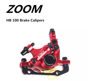 ZOOM XTECH HB100 MTB Front And Rear Hydraulic Cable Disc Brake Calipers Line Gydraulic Clamp 120/140/160/180MM MT200 M315