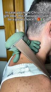 AE Human hand-style shawl massager for shoulder and neck cervical spine massager kneading device for trapezius muscles lower back and back with heating function