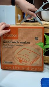 Gaabor Upgrade Large Pan 800W Dual-Sided Heating Fast Grill Multiples Uses Sandwich Maker EH-M03A