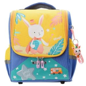 STEVED Kids School Bag Girl Boy Backpack for School Backpack Cute Bunny Kindergarten Bag Back Protection and Wear Resistance