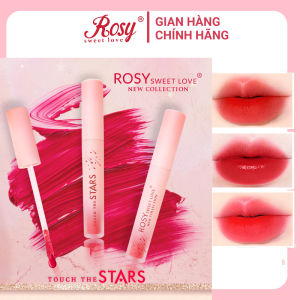 [TẶNG CỌ TÁN SON]  Son Touch The Stars Thương Hiệu Rosy Sweet Love Màu Hồng Đỏ Son Tint Bóng Bền Màu Lâu Trôi Chính Hãng An Toàn Cho Cả Mẹ Bầu