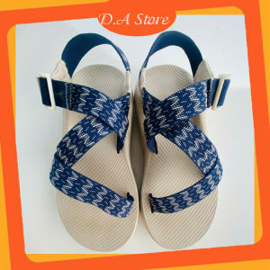 Dép Chaco mẫu DÂY XANH đế QUẾ thơm cao cấp D.A Store dép nam nữ bền bỉ năng động dép xăng đan
