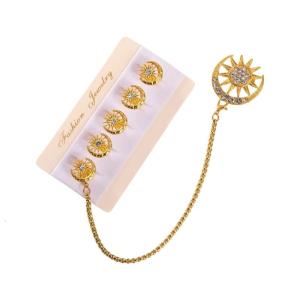 Muslims Cultural Emblem Set Alloy Buttons Clothing Accessories Suitable for Men Formal and Everyday Clothing Decorating