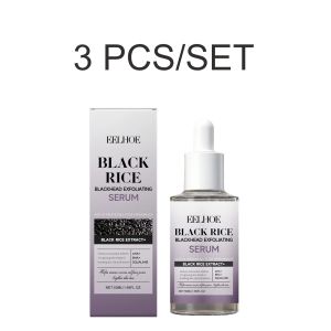 Serum tẩy tế bào chết từ gạo đen giúp làm sạch nhẹ nhàng chăm sóc lỗ chân lông làm mịn da cung cấp độ ẩm loại bỏ mụn đầu đen chứa PHA không gây bít tắc lỗ chân lông kết cấu nhẹ.