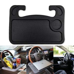 1pcs Car Portable Laptop Computer Assembly Table Support Food Eat Dinner Stand Steering Table Goods Tray Wheel Plate Drink