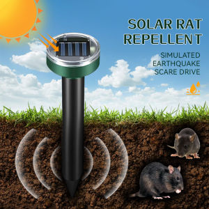 Solar rat repellant Solar Snake Repellent Ultrasonic Vibration Attack Effective for snakes birds dogs and cats for Garden Tools Yards Outdoor Solar Mole Repeller