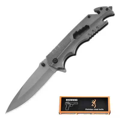 High hardness stainless steel folding knife all steel field survival self-defense tactical outdoor knife portable fruit knife