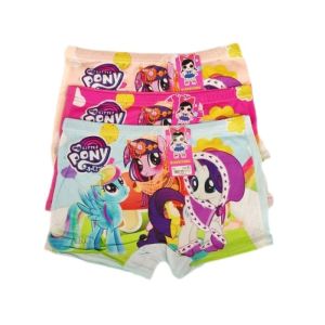 LUSINAN | Celana Dalam BOXER anak Perempuan SATTIRE KIDS Motif PONY / CD Dalaman BALITA / SHORT anak Cewek PREMIUM
