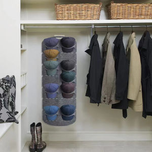 Hat Storage Rack Baseball Cap Display Rack Felt Wall Baseball Cap Hanging Rack Wall-mounted Storage Hanging Storage Bag