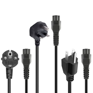 Power Cable Cord with 3Pin Prong Cloverleaf Connectior for Laptop Notebook Scanner Printer Power Supply 1.2m 4ft