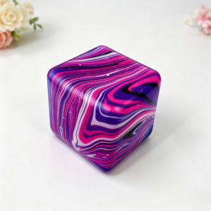 Needoh Stress Relief Swirl Ice Cube Squishy Toy Flow Pattern Maltose Pinch Squeeze Toy for Gift