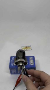 LAMPU LED UTAMA MOTOR H4 LASER D2 HIGH LOW 2 WARNA PUTIH KUNING AC DC VIXION DLL