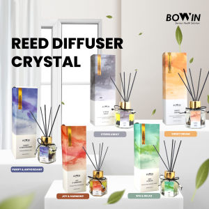 Reed Diffuser Crystal Aromaterapi Bowin Pengharum Ruangan Essential Oil Tahan Lama awet